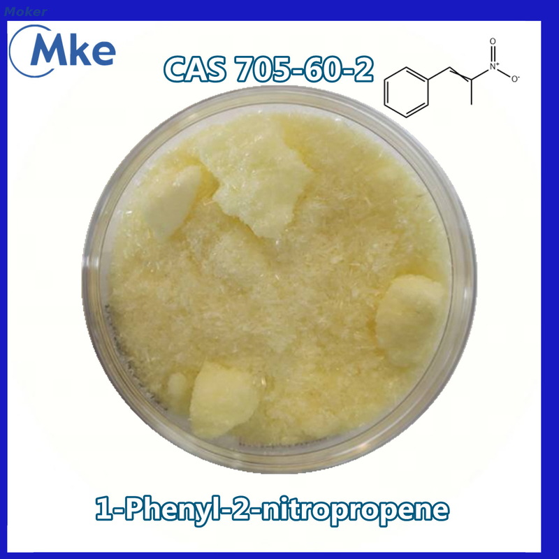 Pharmazeutische Zwischenprodukte Cas 705-60-2 P2np 1-Phenyl-2-nitropropene C9H9NO2 Gelbe Kristalle
