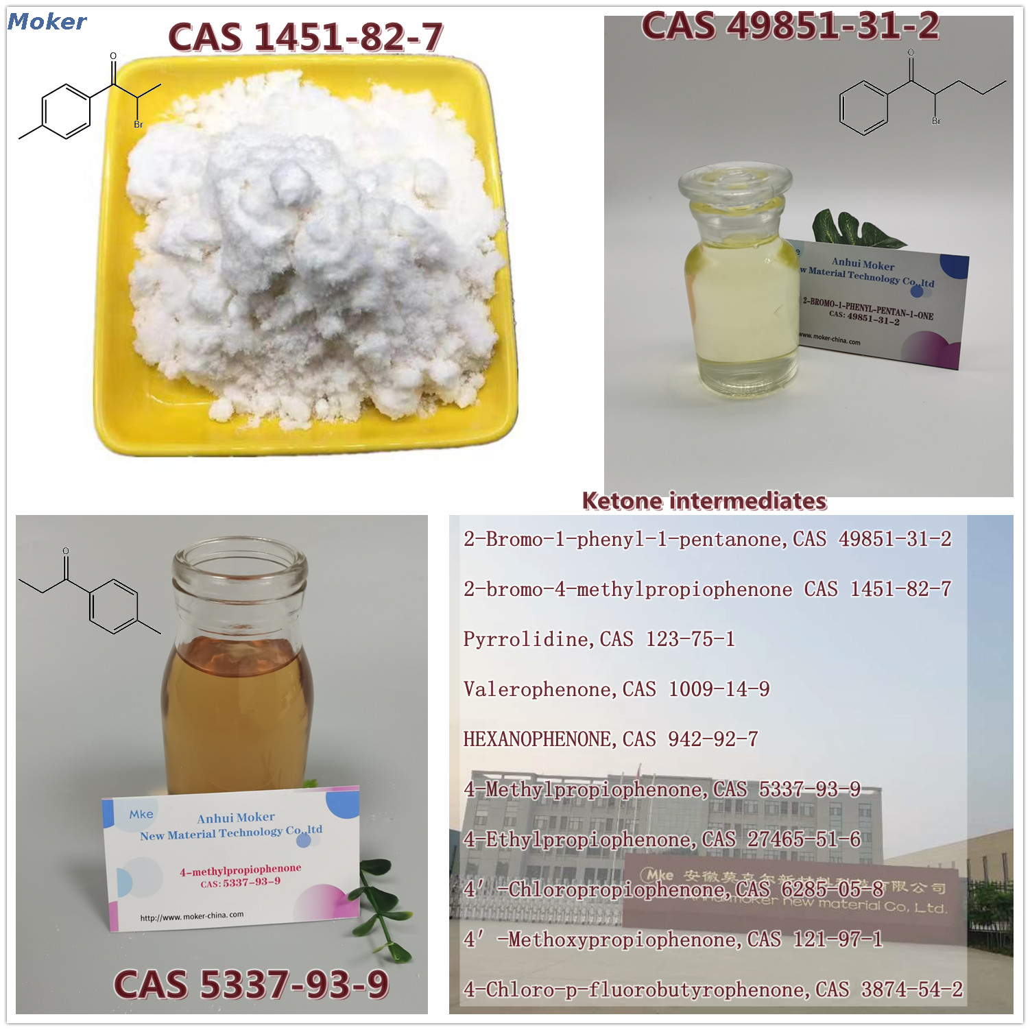 Bestes quality2-Bromo-4-Methylpropiophenone CAS 1451-82-7 2 Bromo 4 Methylpropiophenone Powder